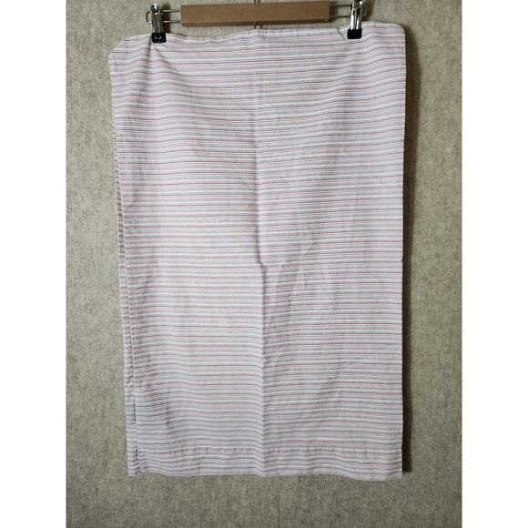 NAUTICA Red White Blue Striped Classic Preppy STANDARD Pillow Cases -Set of 2 - Picture 2 of 8